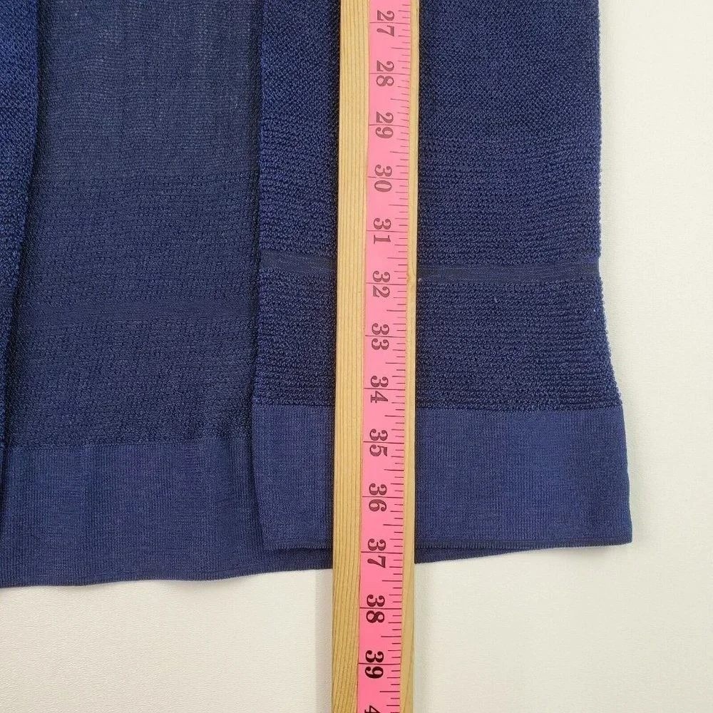 Chicos Womens S Blue Open Front Cardigan Sweater Long Sleeve Pockets - Picture 13 of 13